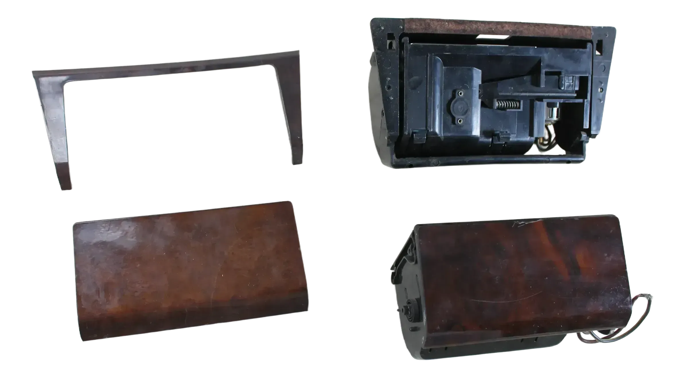 Mercedes Benz W124 S124 C124 Aschenbecher vorn Wurzelholz Wurzelnuss Konvolut - Bild 1