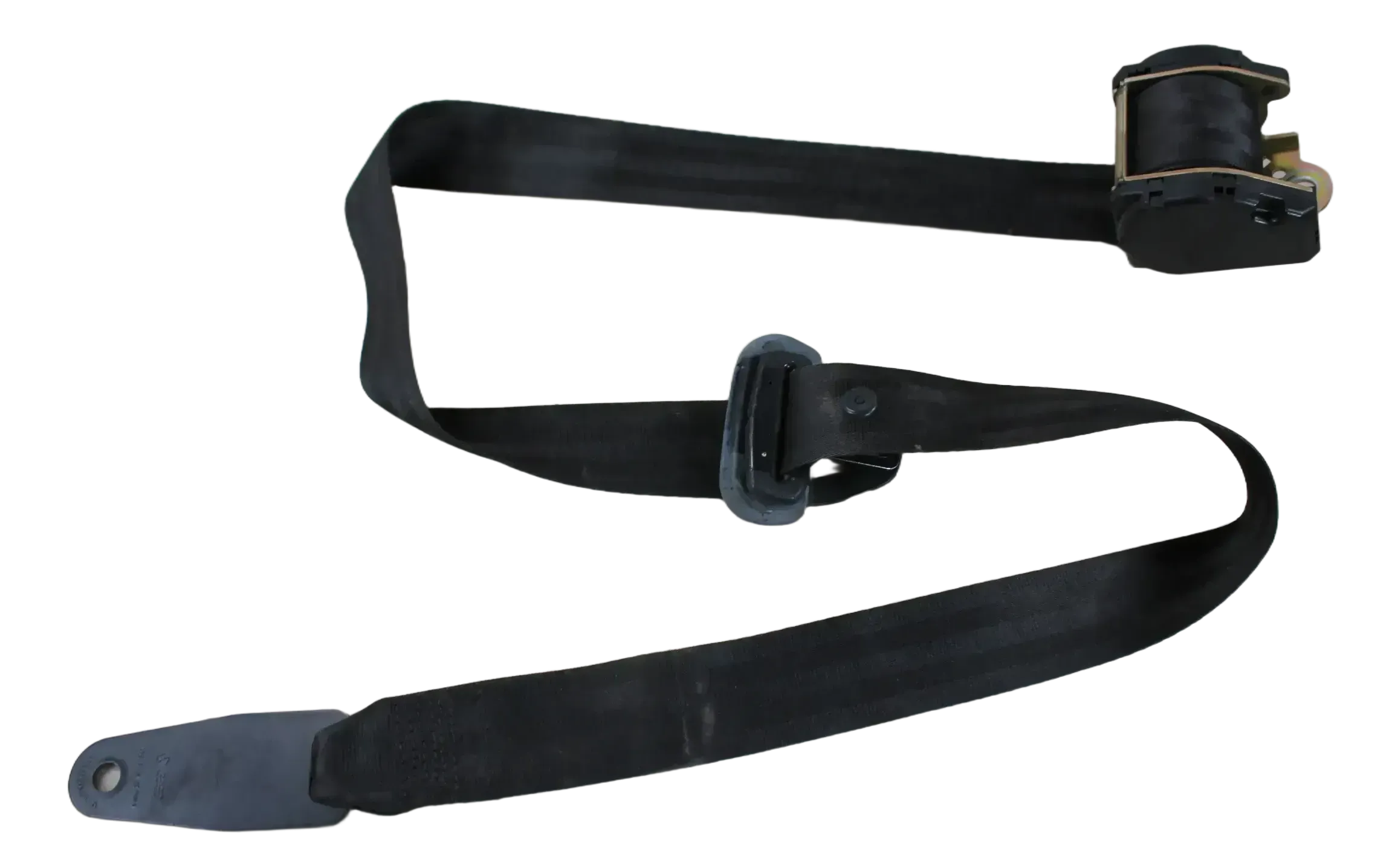 VW T4 Doka Sicherheitsgurt Gurt hinten links rechts schwarz Sitzbank 729857815 - Bild 1