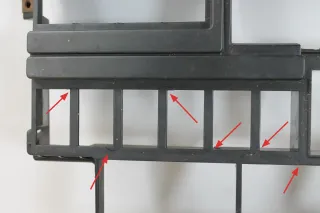 VW T4 Schalterrahmen Rahmen Einbaurahmen Armaturenbrett bis 95 DEFEKT - Bild 4
