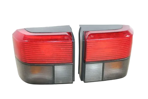 Background image for VW T4 Rückleuchten Original Hella rot schwarz Rücklichter rechts links ULO