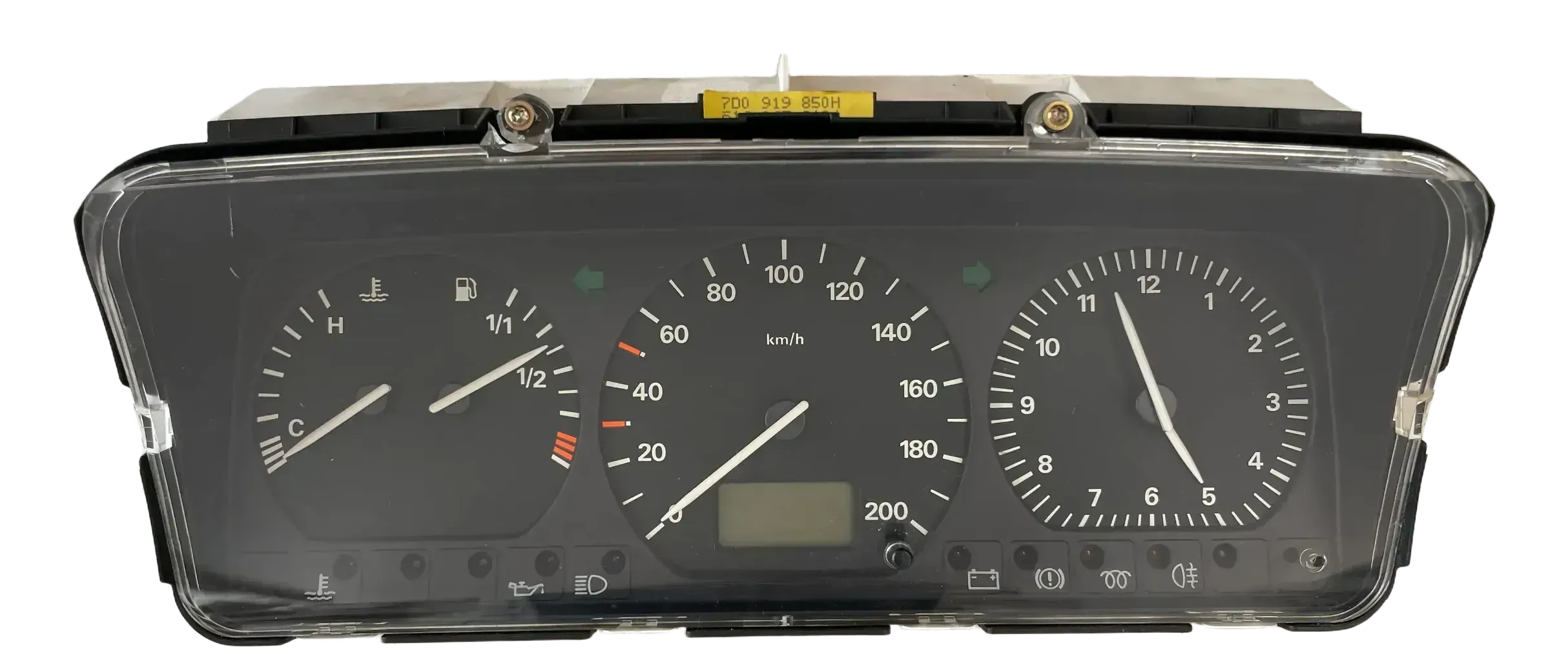 VW T4 2.5 TDI Kombiinstrument Tacho Diesel Tachometer 96-98 7D0919850H DEFEKT - Bild 1