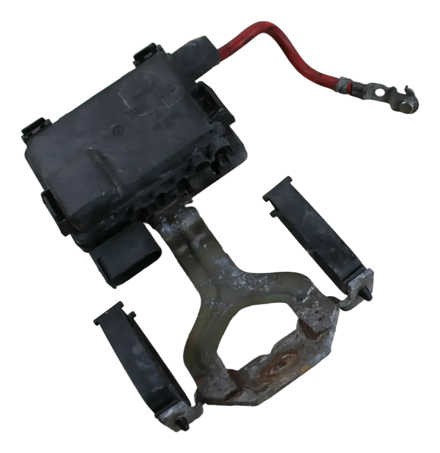 VW T4 Batteriehalter Klemme Batterie Befestigung Sicherungskasten Sicherungen 7D0915303A 7D0937509 - Bild 1
