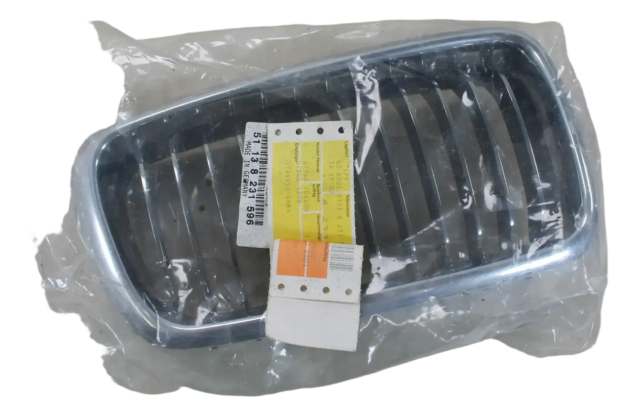 BMW E38 Kühlergrill rechts Grill Niere Original Neu Chrom 51138231596 - Bild 1