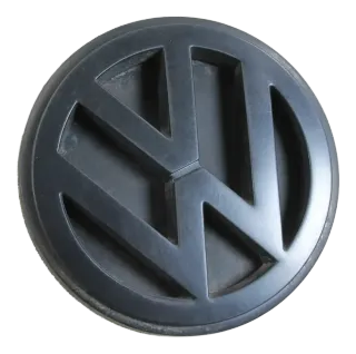 VW T4 Zeichen Heckklappe Emblem Logo alle Halterungen intakt original Schwarz 251853601B - Bild 1